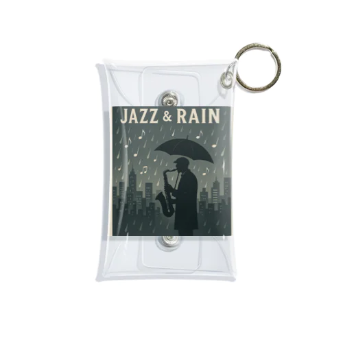 Jazz & Rain ─ 雨音とジャズの街角 Mini Clear Multipurpose Case