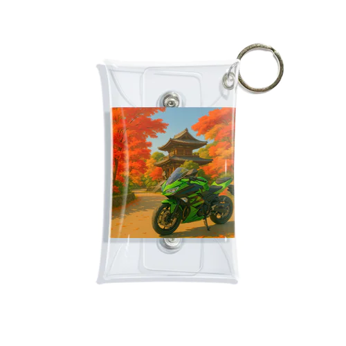 ご当地バイク旅　京都編　(フルカウル・green) Mini Clear Multipurpose Case