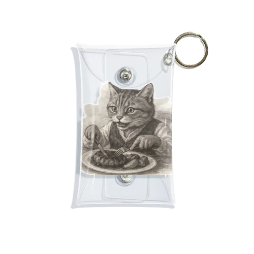 老舗洋食屋-墨のしらべ- Mini Clear Multipurpose Case