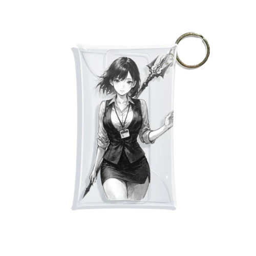 OL×武器（短槍）-墨のしらべ- Mini Clear Multipurpose Case