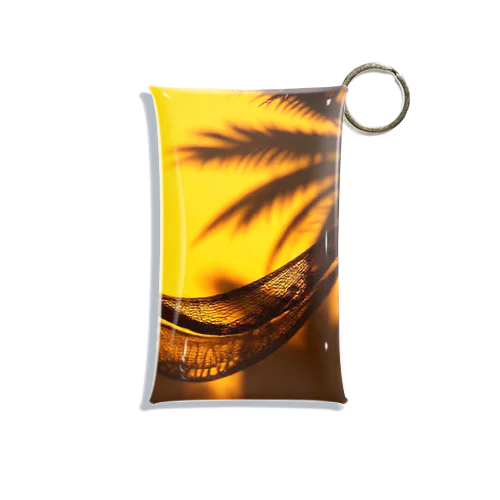 リゾート服に似合う、ハンモックで揺れる影の絵 Mini Clear Multipurpose Case