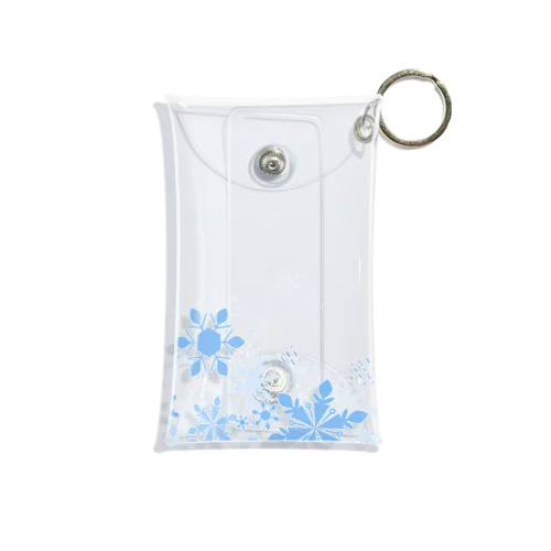 ふわふわ雪の結晶 Mini Clear Multipurpose Case