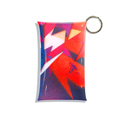 Invisiblecolors_Stencil_Orange Mini Clear Multipurpose Case