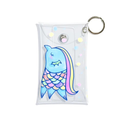 水彩あまび絵 Mini Clear Multipurpose Case