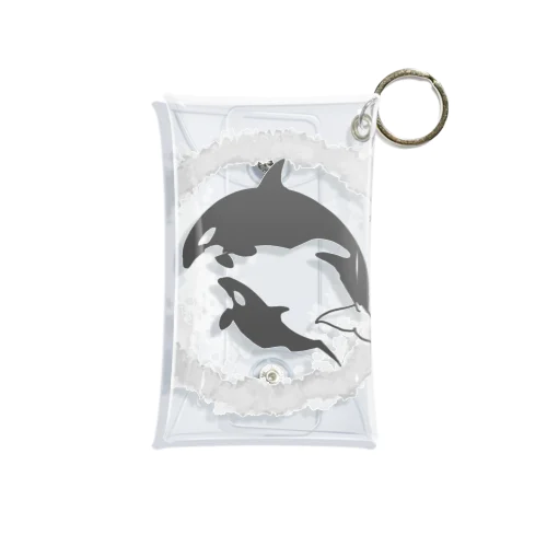 親子シャチ Mini Clear Multipurpose Case
