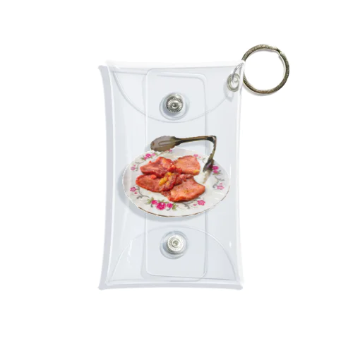 お肉(牛タン盛り付けver.) Mini Clear Multipurpose Case