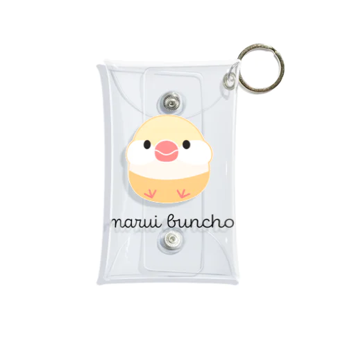 まるい文鳥　クリーム Mini Clear Multipurpose Case