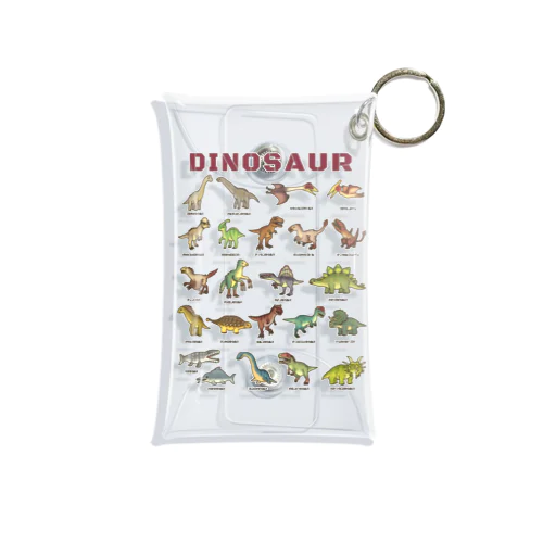 ちょっとゆるい恐竜図鑑 Mini Clear Multipurpose Case