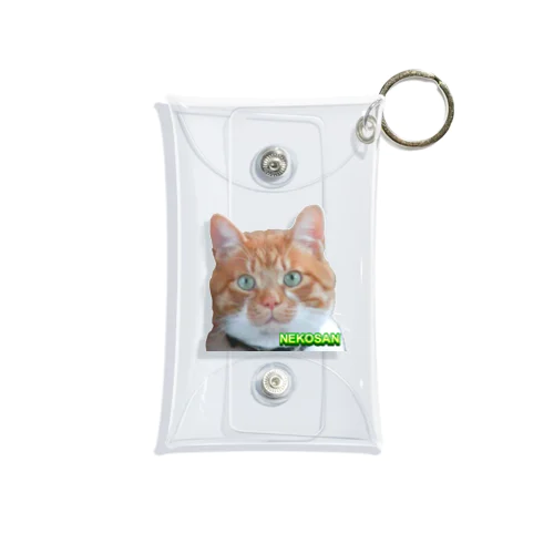 ひょっこり猫さんCOL. Mini Clear Multipurpose Case