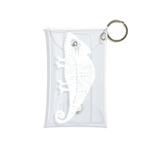 カメレオン　白 Mini Clear Multipurpose Case