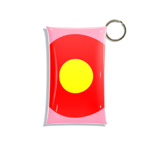 サークルa・ピンク3・赤・黄 Mini Clear Multipurpose Case