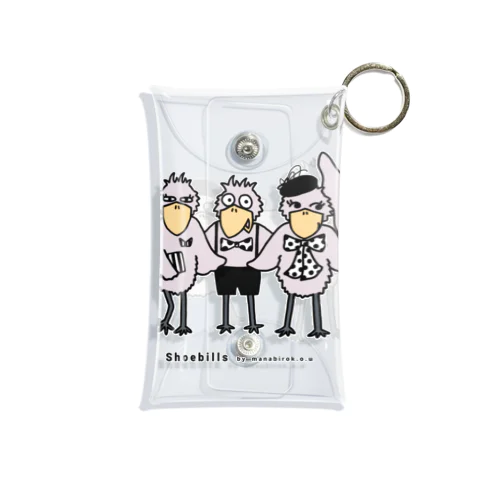 カラー　ハシビロコウ Mini Clear Multipurpose Case