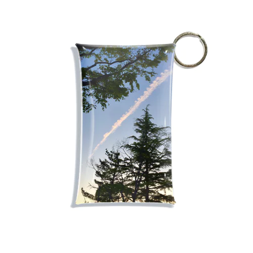 逢魔ヶ時の飛行機雲 Mini Clear Multipurpose Case