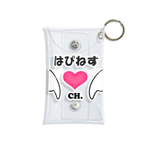 はぴねすチャンネルロゴグッズ Mini Clear Multipurpose Case