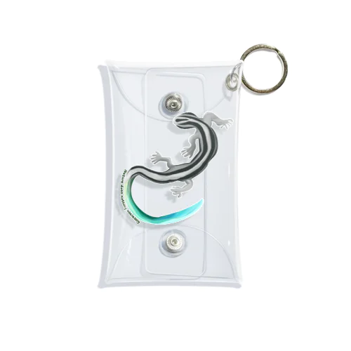 ニホントカゲは無邪気（モノクロ） Mini Clear Multipurpose Case