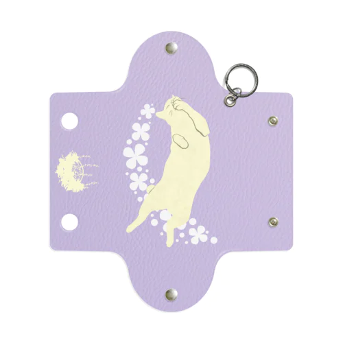 ねこ　穏やかな流れ Mini Clear Multipurpose Case