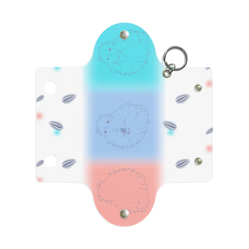 ふんわり可愛いハムスター Mini Clear Multipurpose Case
