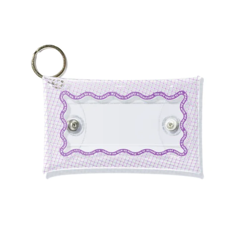 unyu_basic_perple Mini Clear Multipurpose Case