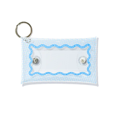 unyu_basic_blue Mini Clear Multipurpose Case