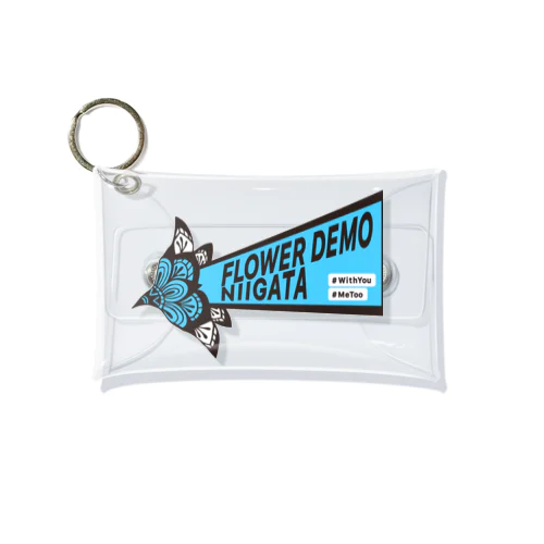 ロゴ ブルー Mini Clear Multipurpose Case