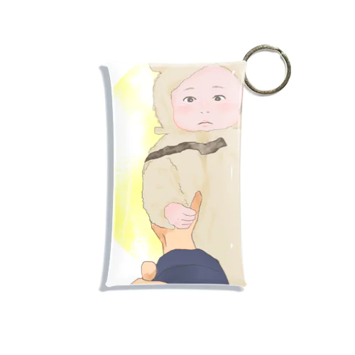 みみがついたあかさん Mini Clear Multipurpose Case