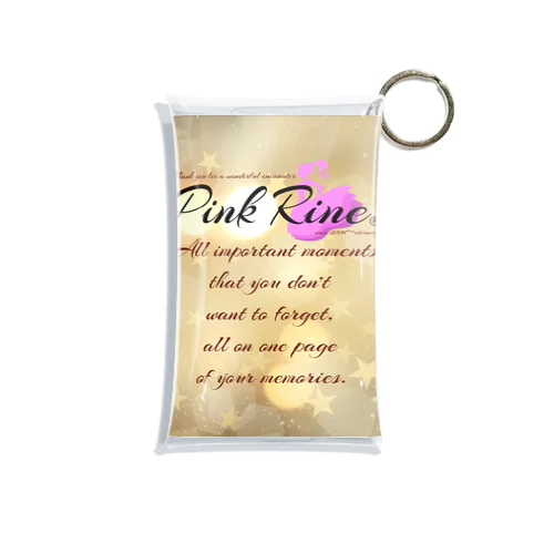 【Pink Rine】オリジナル(GD) Mini Clear Multipurpose Case