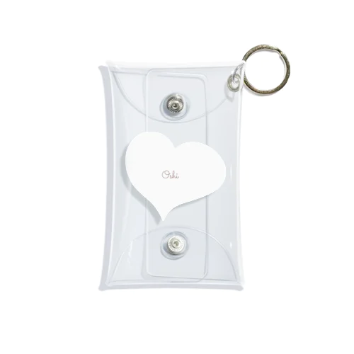 アクスタケース(ワンポイントハートWhite) Mini Clear Multipurpose Case