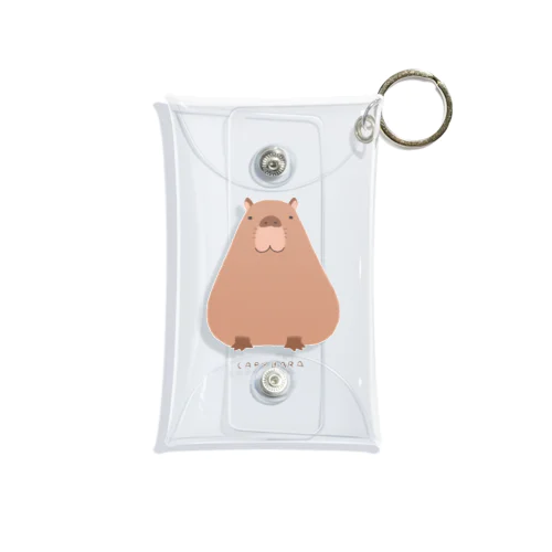 カピバラおすわり Mini Clear Multipurpose Case