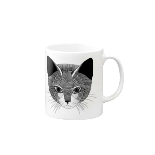 魚の目アート[CAT] Mug