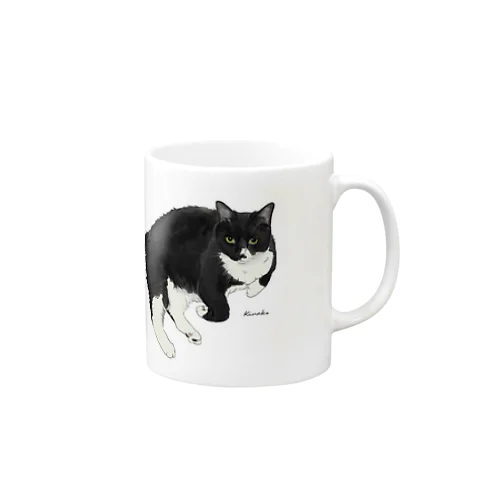 靴下猫　くろみつ Mug