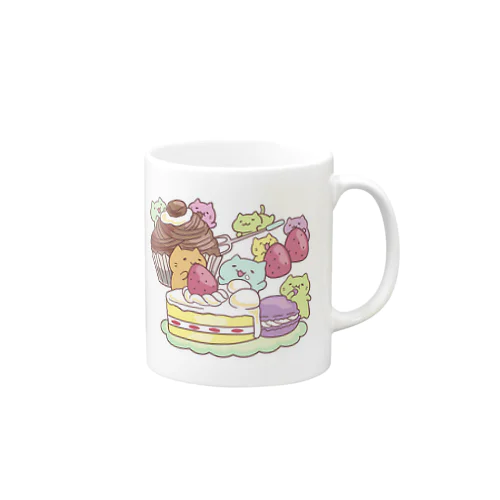みっちりねこ　スイーツタイム Mug
