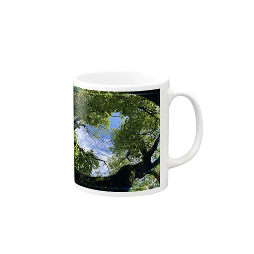ハート型の空 Mug