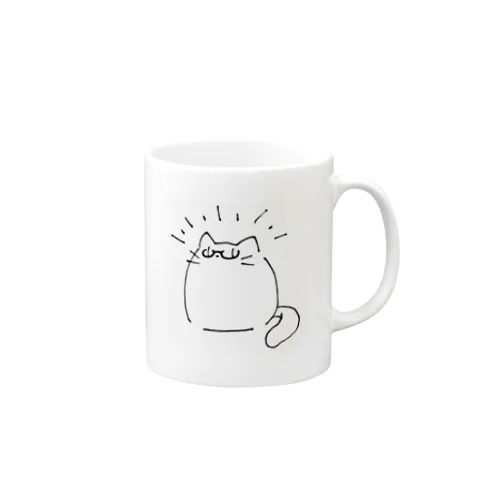 ユラウねこ003「うれしい波」 Mug