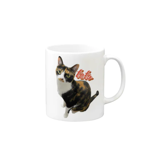 三毛猫teto Mug