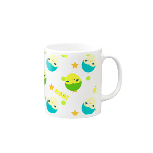 まんまるいんこ　(セキセイインコ) Mug