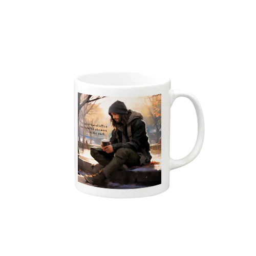 ゲンさん　ホームレス Mug