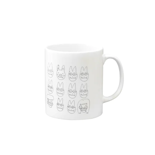 おこってるネコちゃん Mug