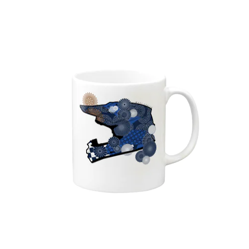 まっきーぺんのヘルメットデカール Mug