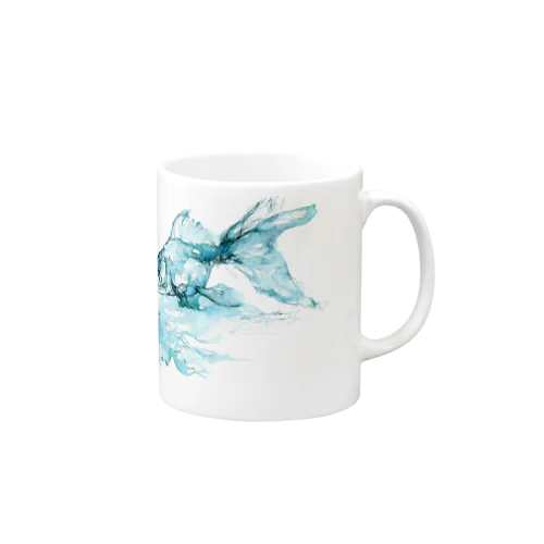 ブルー金魚 Mug