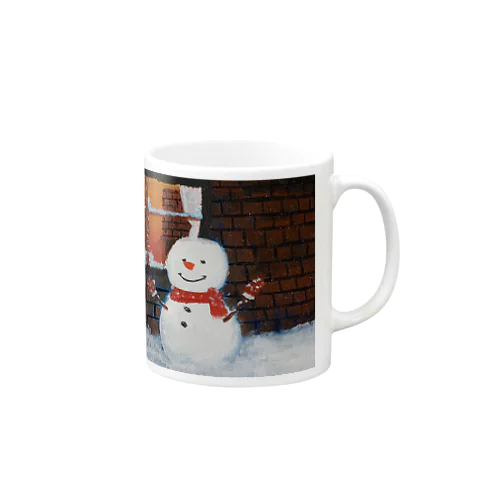 #01絵本に出てきそうな雪だるま Mug