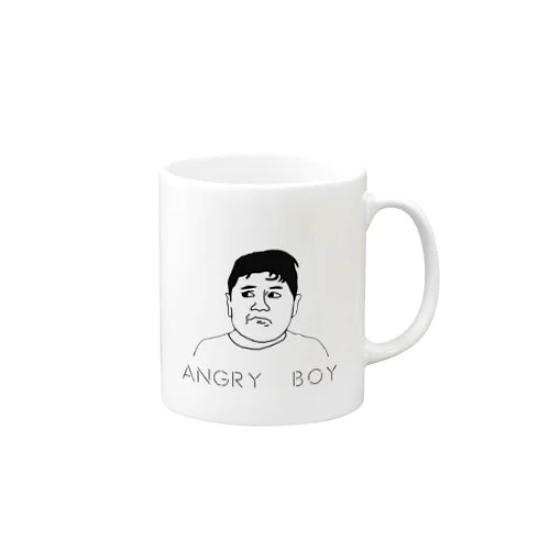 angry boy Mug