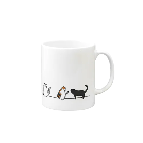 猫歩き Mug