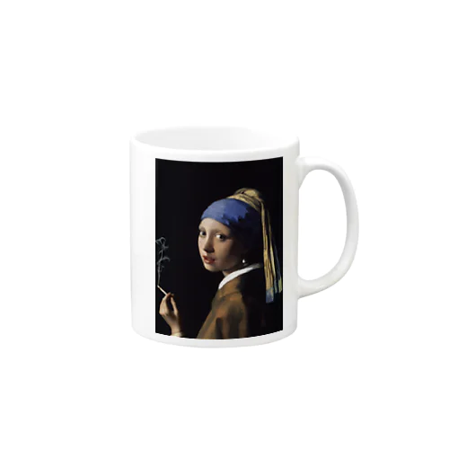 真珠の耳飾りのあのコ Mug
