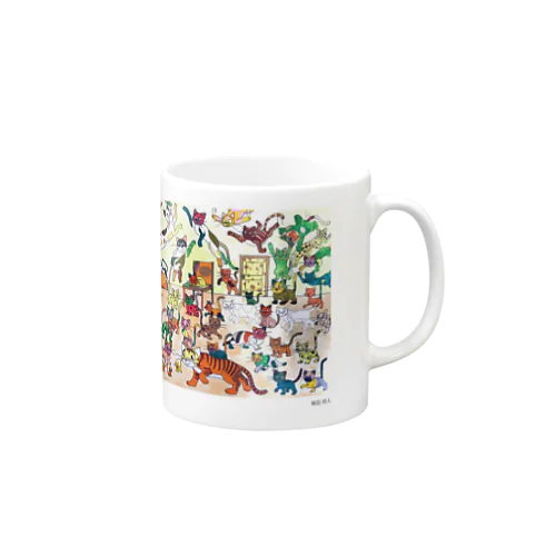 げんきアート展　柴田将人　部屋の中の猫 Mug