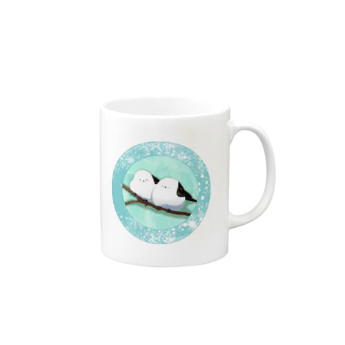 寄り添うシマエナガ Mug