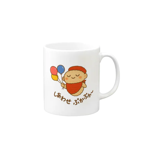 しあわせを運ぶふうせん地蔵さま Mug