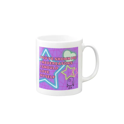 LOVE MYSELF NEON  Mug