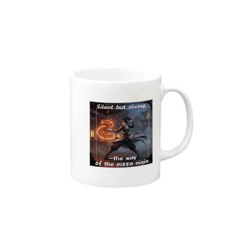 日本の忍者×ピザの忍法 Mug