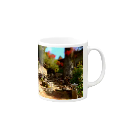 石のある風景 Mug