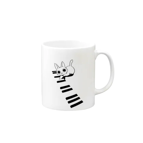 ネコさんとピアノ Mug